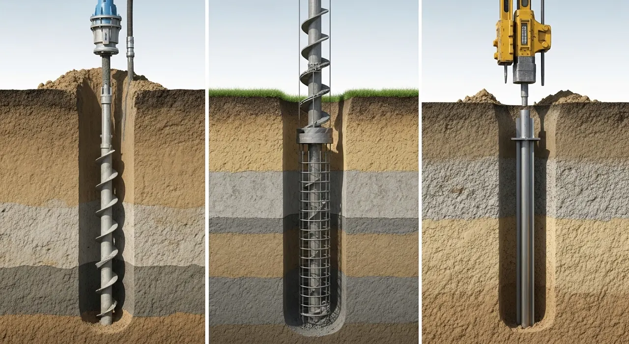 График сравнения технологий бурения