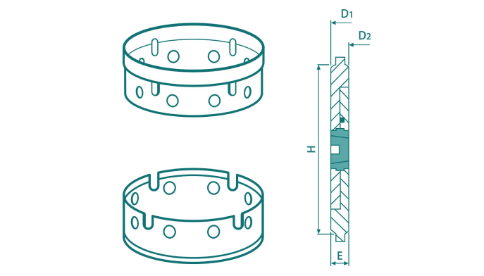 Соединительное кольцо обсадных труб